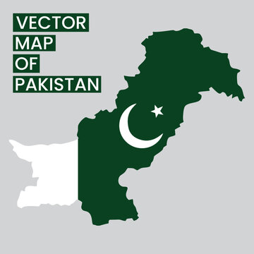 New Official Pakistan Map Including Kashmir Region with Flag Inside