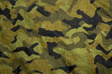 khaki yellowarmy camouflage plastic  tarp texture , camo waterproof mesh background