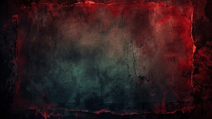 A Horror-Styled Textured Background with Raw Edges, Creating a Spooky Atmosphere with Blank Space - obrazy, fototapety, plakaty