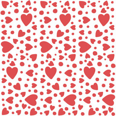 Heart pattern, with white background, vector eps 10