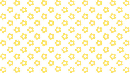 Seamless background with yellow flowers