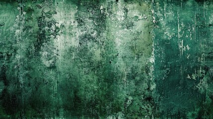 Edgy and distressed grunge textures where the dominant color is Green