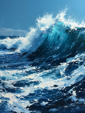 Waves, A Large Wave In The Ocean © netsign