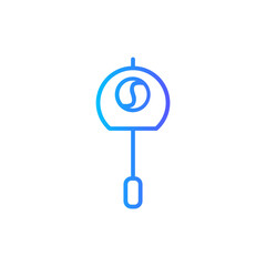 wind chime gradient icon