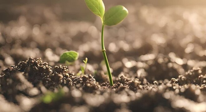 Timelapse on Seed Transformation and Plant Growth, a Cinematic Journey into the World