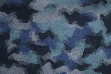 blue military camouflage micro fiber cloth  texture © eric