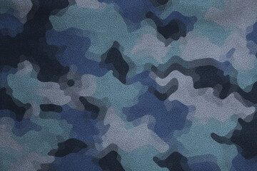 blue military camouflage micro fiber cloth  texture © eric