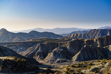 Mountain view. Tabernas desert in Spain