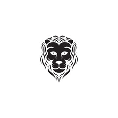 lion head icon logo design vector