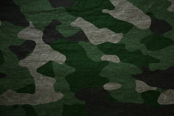 dark green army military camouflage waterproof plastic tarp texture