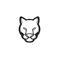 lion head icon logo design vector