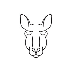 camel icon logo design vector