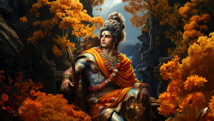 Historical Splendors: Ajodhya's Role in the Ramayana Epic - obrazy, fototapety, plakaty