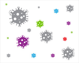 spread virus logo designs for medical protection care service logo