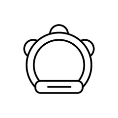 Tambourine outline icons, minimalist vector illustration ,simple transparent graphic element .Isolated on white background