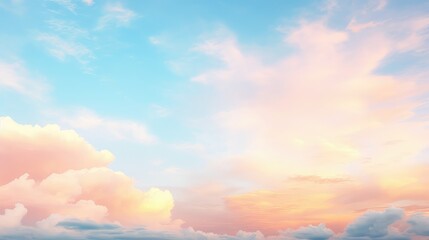 vibrant morning sky background illustration serene beauty, majestic radiant, golden blue vibrant morning sky background