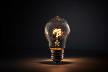 Unique idea symbolized by vacant light bulb. Generative AI