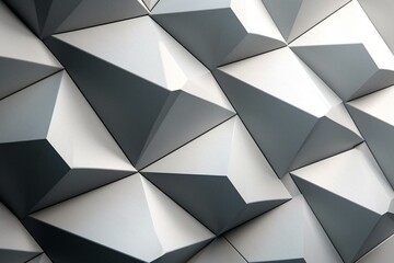 Diamond-shaped 3D wall background with futuristic tiles, concrete blocks, and polished surfaces. Generative AI