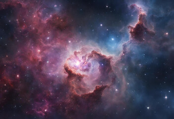 Nebula bodie sand galaxy in the vastness of space