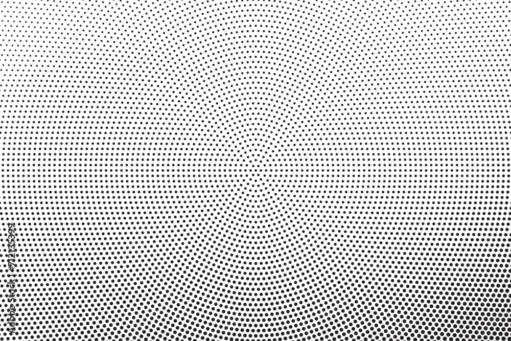 Poster Halftone effect vector background. Grunge halftone background with dots. Abstract monochrome halftone modern black white pattern.