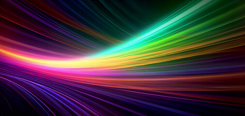 a colorful background with lines and colors in it's center and a black background with a white border, generative ai