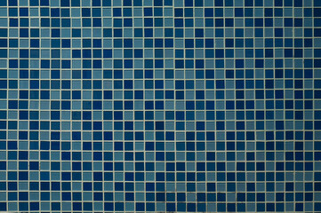 Blue square ceramic tiles for walls. abstract background