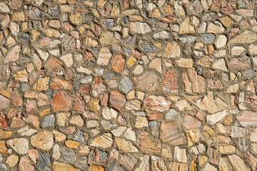 mosaic tile pattern texture. stone mosaic made of stone and clay. background