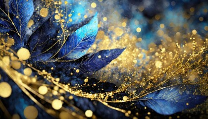 a visually captivating light background with a radiant blend of gold, periwinkle, black, and blue hues, evoking a sense of elegance and depth in this digital composition.