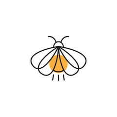 Fototapeta na wymiar firefly icon logo design vector