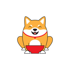 dog cat pets cute icon logo design vector