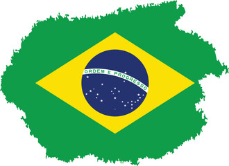 Brazil Brush Flag, Brush strokes