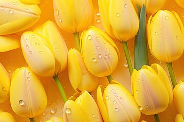 Fototapeta premium yellow tulips