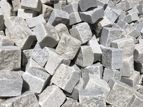 Pile of white cobblestones © William