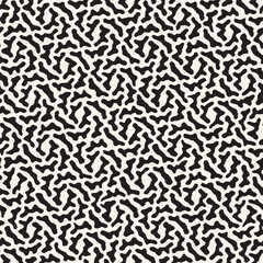 Vector seamless hand-painted ink pattern. Abstract decorative background. Stylish monochrome hand-drawn texture.