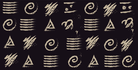 organic shading pack, abstract strokes