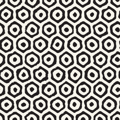 Vector seamless hand-painted ink pattern. Abstract decorative background. Stylish monochrome hand-drawn texture.