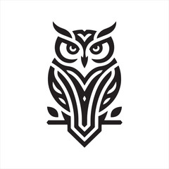 Enchanted Nocturne: Bird Silhouette Set Showcasing the Graceful Flight of Owls - Bird Silhouette - Owl Vector
