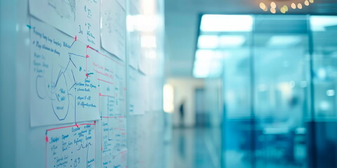 board with short notes and diagrams highlighting clarity of educational concepts. Generative AI