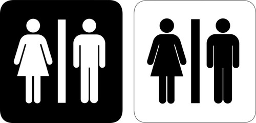 male and female toilet sign