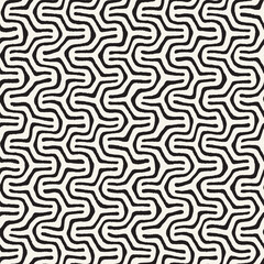 Vector seamless hand-painted ink pattern. Abstract decorative background. Stylish monochrome hand-drawn texture.