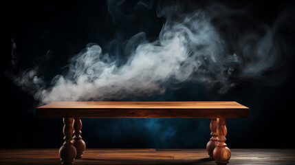 smoke on the table - obrazy, fototapety, plakaty