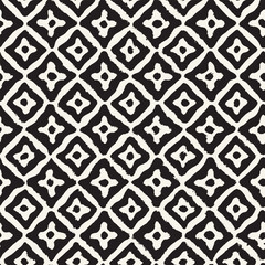 Vector seamless hand-painted ink pattern. Abstract decorative background. Stylish monochrome hand-drawn texture.