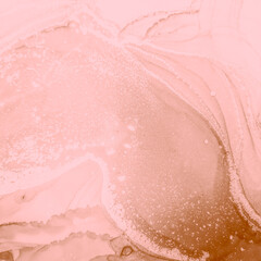Alcohol Ink. Liquid Colors. Pink Fluid Art. Pale