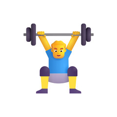 Man Lifting Weights