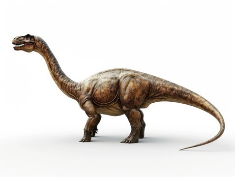 Brontosaurus isolated on white background