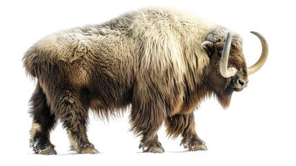 Fototapeta premium Glacial era animal isolated on white background