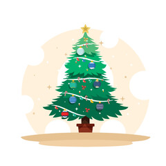 christmast tree vector illustrations