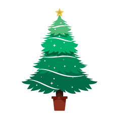 christmast tree vector illustrations