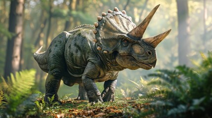 Triceratops in its natural habitat