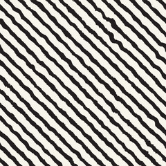 Vector seamless hand-painted ink pattern. Abstract decorative background. Stylish monochrome hand-drawn texture.